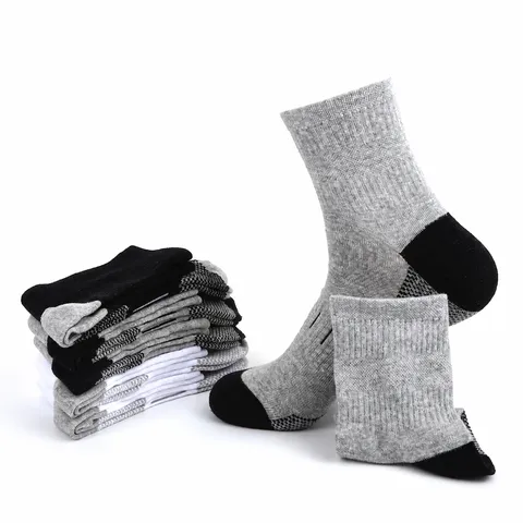 Herren Wadenlang Sportsocken Atmungsaktiv Schweißableitend Rutschfest Laufen Basketball Freizeit Polyestersocken