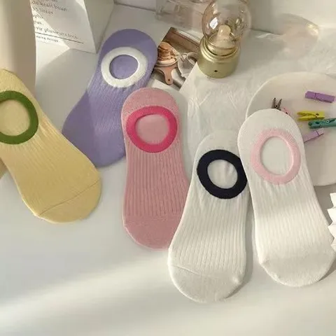 Women's Thin Boat Socks Summer Breathable Solid Color Low Cut Casual No Show Socks Sweet Style Daily Wear