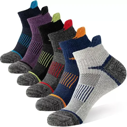 Men's Sports Running Socks Breathable Mesh Athletic Compression Low Cut Socks With Heel Tab Outdoor Fitness Socks