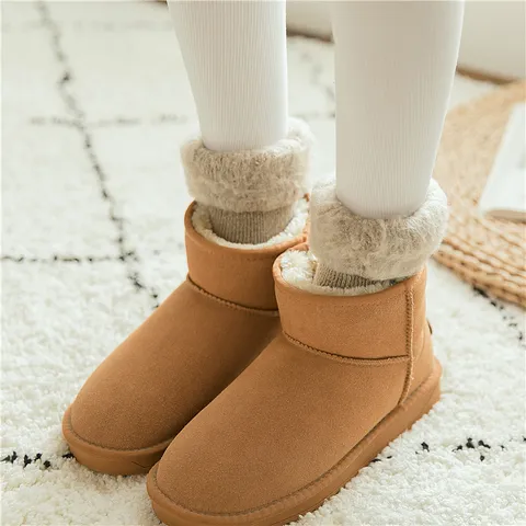Damen Winter Dicke Thermische Wollmischung Crew Socken Gefüttert Schnee Stiefel Socken Warm Kaltes Wetter Lange Socken