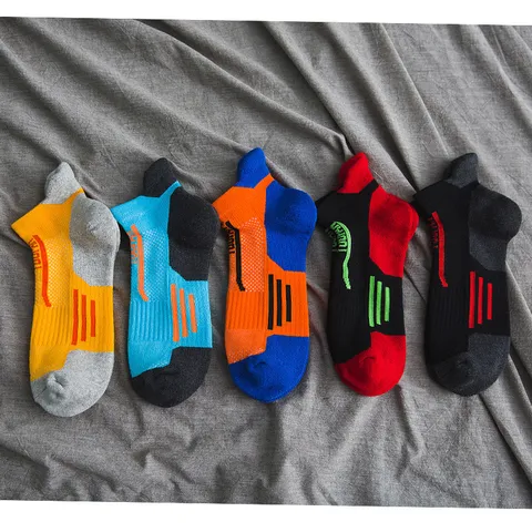 Herren Sport Outdoor Socken Athletisch Frottee Dämpfung Basketball Wandersocken