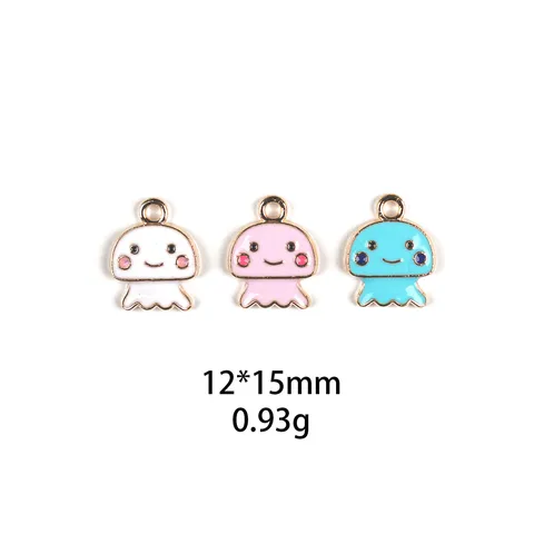 Schattige Cartoon Kwal Zinklegering Bedels Geëmailleerde Dieren Hangers Voor DIY Armband Halsketting Sleutelhanger Sieraden Maken