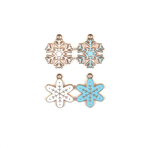 Kerst Kerstman Sneeuwvlok Pinguïn Legering Geëmailleerd DIY Sieraden Accessoires Hanger Sleutelhanger Bedel