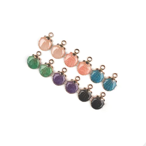 DIY Krama Perlese Oil Drop Shell Charms Polyxromo Ocean Seashell Pendant Gia Hair Accessories Keychain Jewelry Making