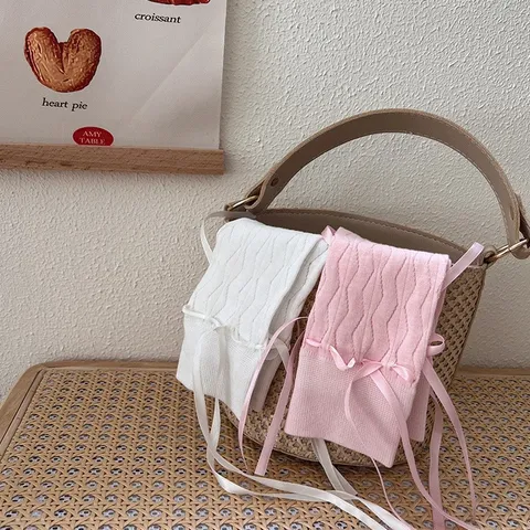 Damen Süße Schleife Mittelhohe Socken Französischer Ballett-Stil Schnürung Süß Ins Slouch Strumpfwaren Lässig Tägliche Kleidung