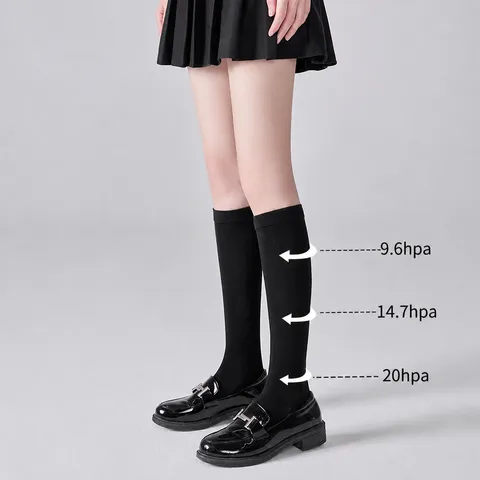 Women's Casual Solid Color Over The Knee Calf Socks Sweet Style High Elasticity Long Stockings Fashion Hosiery
