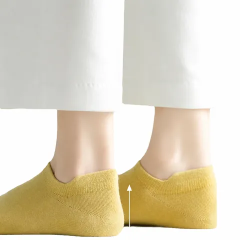 Damen Sommer Dünne Flache Bootssocken Einfarbig Rutschfeste Kurze Knöchelsocken Tägliche Freizeitkleidung
