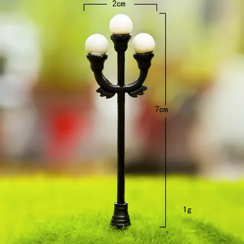 Miniature Plastic Street Light Model DIY Micro Landscape Garden Decor Succulent Terrarium Dollhouse Ornament