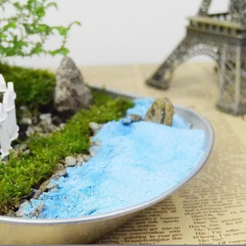 DIY Micro Landscape Eco Bottle Quartz Sand Miniature Landscaping Material Lake Sea View Aquarium Decoration Accessories Colored Sand