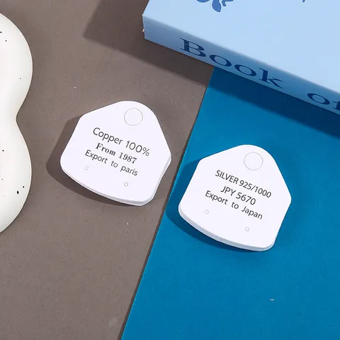 Tarjetas de Exhibición de Pendientes de Papel Minimalista Tarjetas de Embalaje Estampadas en Inglés Vintage para Joyería