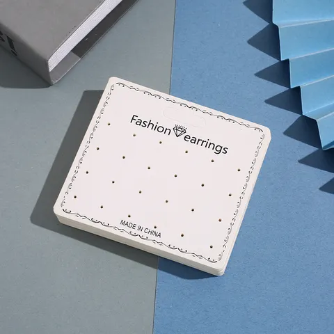 Tarjetas de Exhibición de Joyería de Papel Multifuncionales Para Pendientes de Botón Collar Embalaje Accesorios de Soporte de Exhibición