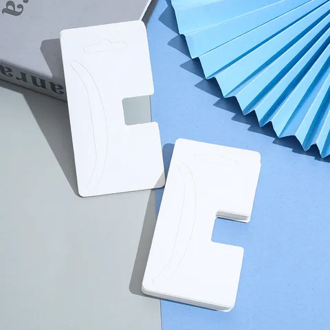 Tarjetas de Embalaje para Pinzas de Pelo Viejas Tarjetas de Exhibición de Papel Blanco Con Bolsas OPP