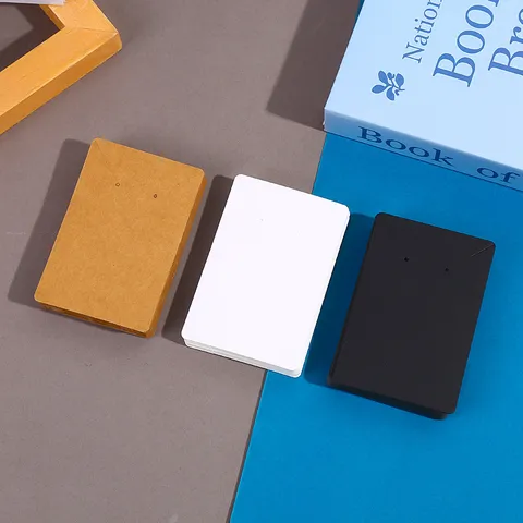 Tarjetas de Papel Vacías para Collar Pendientes Cartón de Embalaje y Exhibición de Joyas Sostenedor