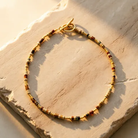 Vintage Roestvrij Staal Abacus Kralen Kralenketting Lichte Luxe Veelzijdige Sleutelbeinketting Mode Sieraden