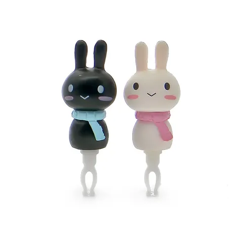 Cute Cartoon Rabbit Anti-Dust Plug Resin Couple Phone Accessory Universal Headphone Jack Stopper Fashion Gift