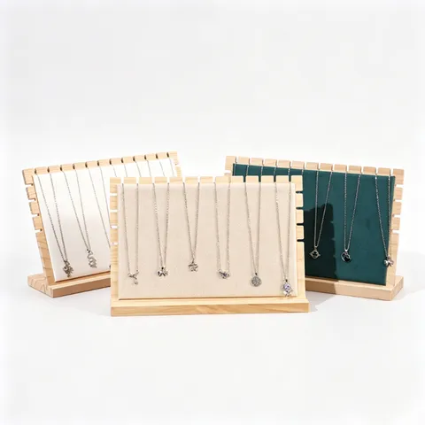 Portagioielli In Legno Organizzatore Per Collane Supporto Per Pendenti Tavola Da Esposizione In Legno Espositore Per Gioielli Per Negozio Casa