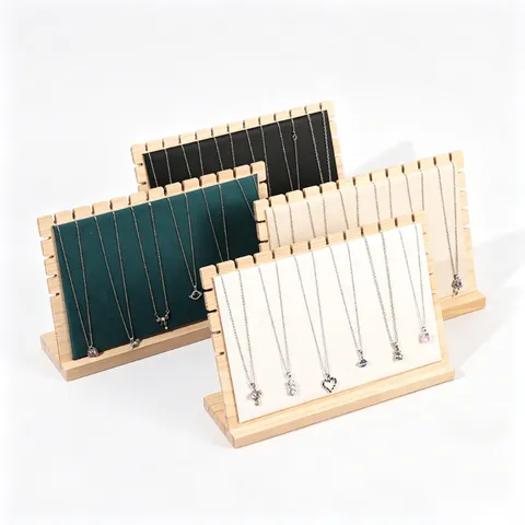 Portagioielli In Legno Organizzatore Per Collane Supporto Per Pendenti Tavola Da Esposizione In Legno Espositore Per Gioielli Per Negozio Casa