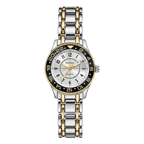 Luxus Damen Legierung Quarzuhr Mit Metallstahlarmband Mode Minimalistisches Digitales Zifferblatt Wasserdichte Armbanduhr Casual Dress Watch