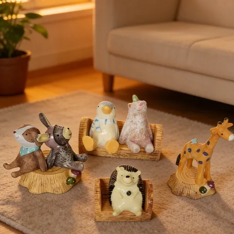 Miniature Fairy Garden Decor Resin Mushroom Tree Stump Stool Micro Landscape Ornament DIY Terrarium Accessories Handmade Wood Texture Bench Decor