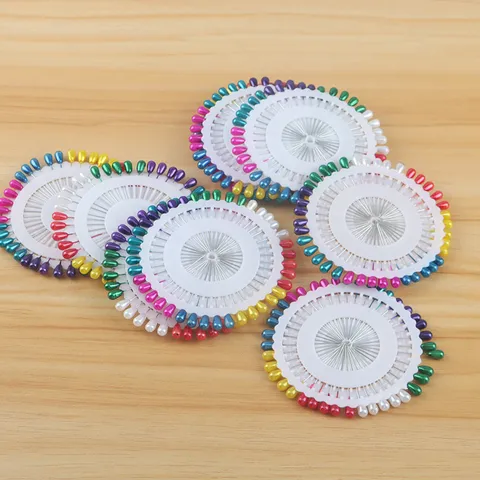 Épingles à Tête de Perle pour Drapage de Vêtements Épingles à Coudre Colorées Épingles de Positionnement Fixation pour Artisanat DIY Couture Fournitures de Bureau