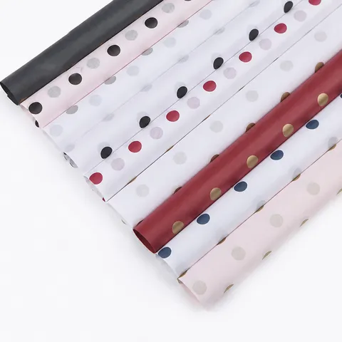 Polka Dot Tissue Paper For Flower Wrapping And Gift Packaging Decorative Paper For Craft And Gift Wrapping Supplies