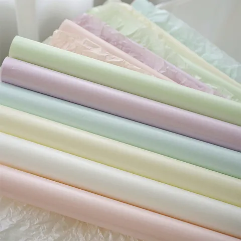 Αδιάβροχο Pearlescent Χαρτί Tissue Για Πεриτύλιξη Λουλουδιών Συσκευασία Μπουκέτου και Επένδυση Δώρου