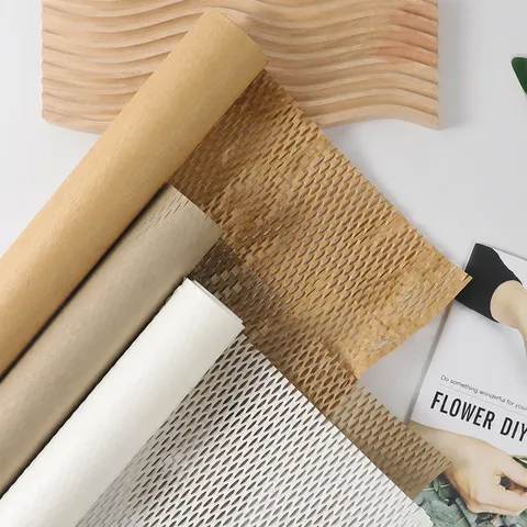 Wabennetz Hohl Blumen Kunst Geschenkpapier Rolle Geschenkverpackung Material Blumenstrauß Futter Dekor Bastelpapier