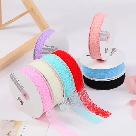 Nylon Lace Ribbon Trim For Floral Packaging Gift Wrapping Wedding Party DIY Crafts