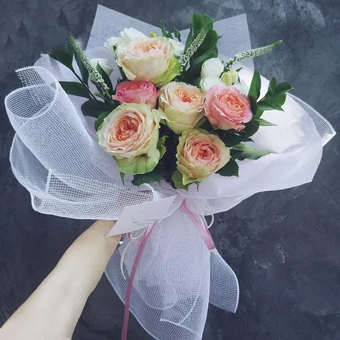 Rouleau de Filet d'Emballage de Fleurs À Carreaux Filet Cadeau Haute Rigidité PP Couleur Unie Pour Bouquet de Fleurs Bricolage