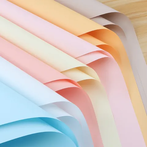 Effen Kleur Waterdicht Bloemeninpakpapier Ouyazhi Papier Voor Boeket Cadeauverpakking