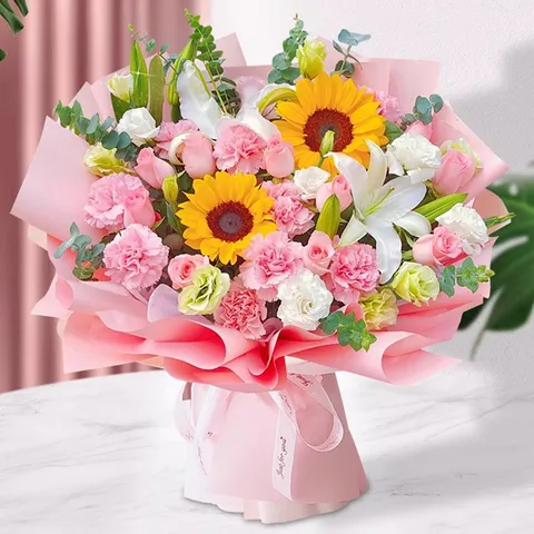 Effen Kleur Waterdicht Bloemeninpakpapier Ouyazhi Papier Voor Boeket Cadeauverpakking