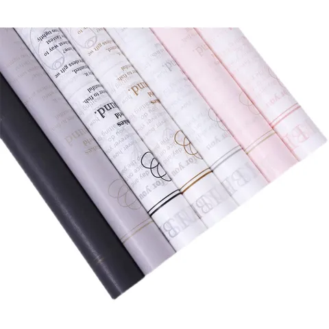 Papier d'Emballage Floral Papier de Soie Anglais Matériel d'Emballage de Bouquet Fournitures de Fleuriste Feuilles de Papier Cadeau