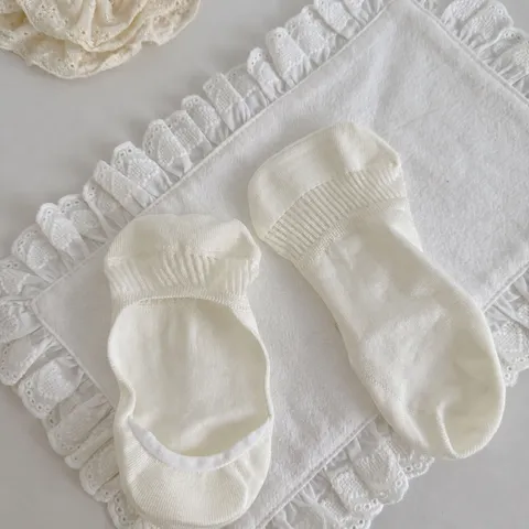 Calzini Fantasmino da Donna in Fibra di Bambù Antiscivolo Taglio Basso Traspiranti Tinta Unita Calzature Estive