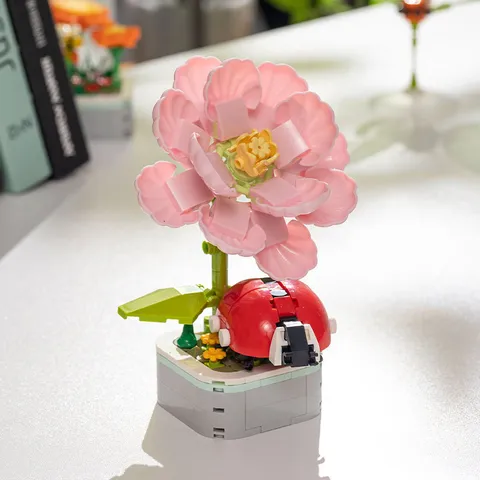 DIY Compatible Botanical Insects Building Blocks Plant Flower Toy Creative Desktop Ornament Educational Gift