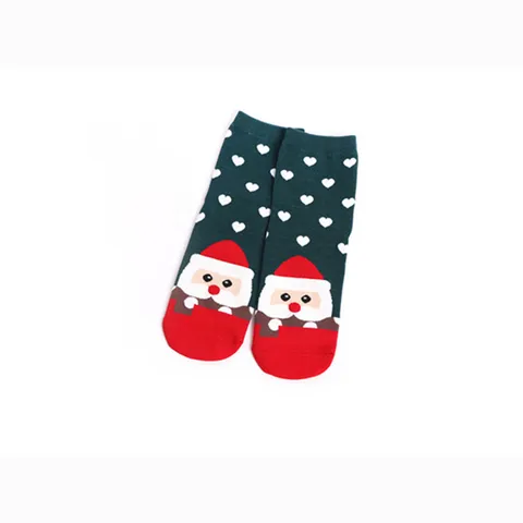 Women Christmas Cartoon Print Mid Tube Cotton Blend Socks Winter Warm Casual Daily Festive Holiday Hosiery