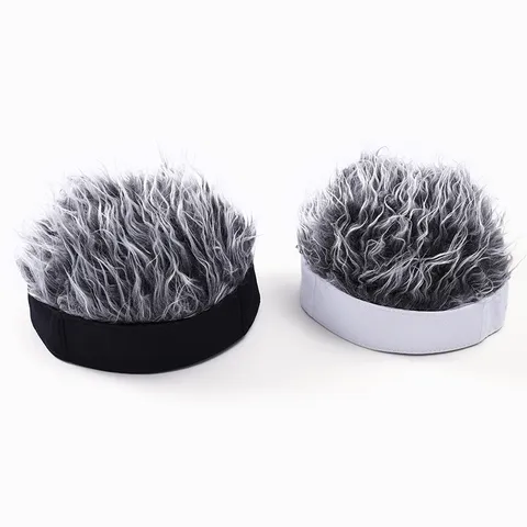 Funny Wig Hat Retro Hip Hop Streetwear Sailor Docker Cap Novelty Short Hair Beanie Cosplay Party Hat For Men