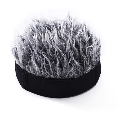 Funny Wig Hat Retro Hip Hop Streetwear Sailor Docker Cap Novelty Short Hair Beanie Cosplay Party Hat For Men