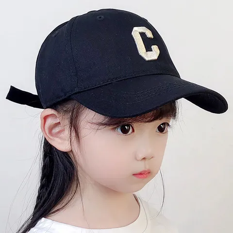 Kids Baseball Cap Cotton Embroidered Letter Sun Protection Adjustable Hat For Boys And Girls Casual Spring Autumn Outdoor
