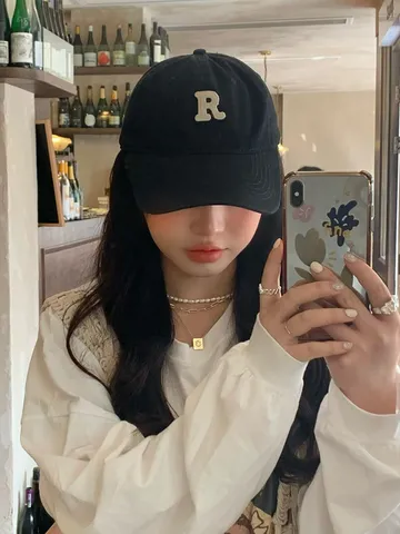 Unisex American Retro Baseball Cap Cotton Curved Brim Dad Hat With Letter Embroidery