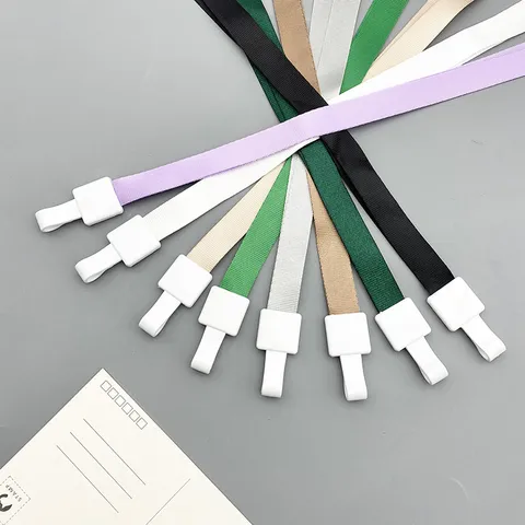 Integrated Buckle Lanyard For ID Cards Exhibition Badges Polyester Neck Lanyard For Office Workers Students Business Lanyard