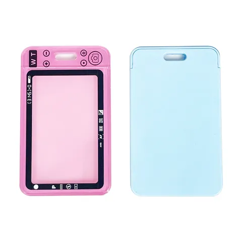 Transparent Student Card Holder Creative Camera Shape Protective Bus Pass Access Cover Anti-Lost Card Sleeve Case School Supplies