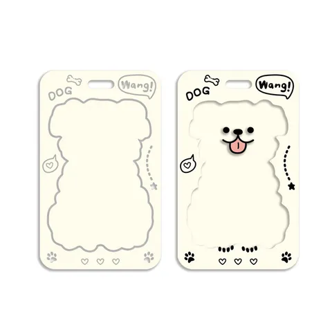 Creative Cartoon Animal Card Holder PS Plastic Student ID Badge Protector Bus Metro Subway Card Cover Case Gift For Students