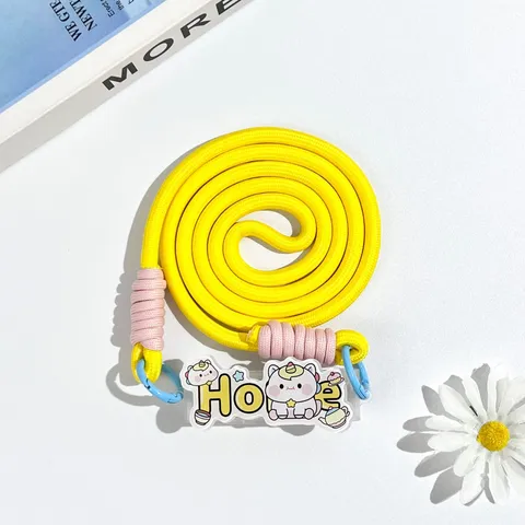 Cute Cartoon Acrylic Phone Lanyard Back Clip Detachable Braided Crossbody Neck Strap Anti Loss Cellphone Chain For Women Men