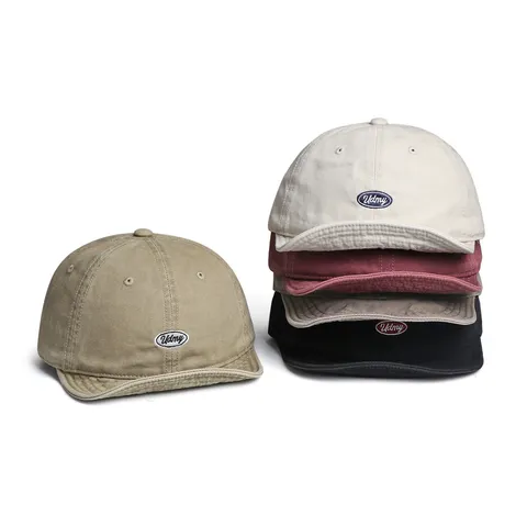 Unisex Casual Baumwollmischung Baseballkappe Outdoor Sonnenschutz Verstellbare Gebogene Krempe Sport Dad Hut