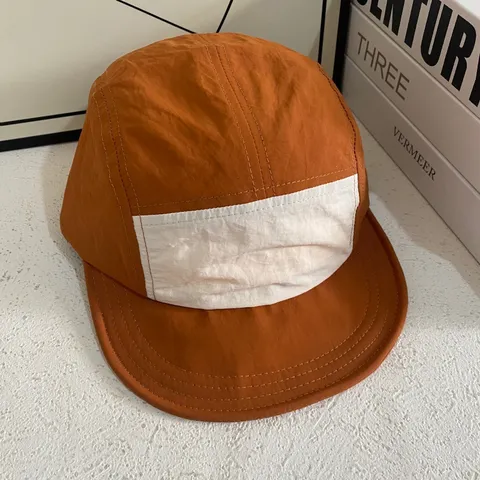 Unisex Outdoor Sport Faltbar Schnelltrocknend Baseballkappe Leicht Atmungsaktiv Farbblock Kappe Sonnenschutz Schattierung Krempe Mütze Für Herren Damen Laufen Wandern Reisen Einstellbar