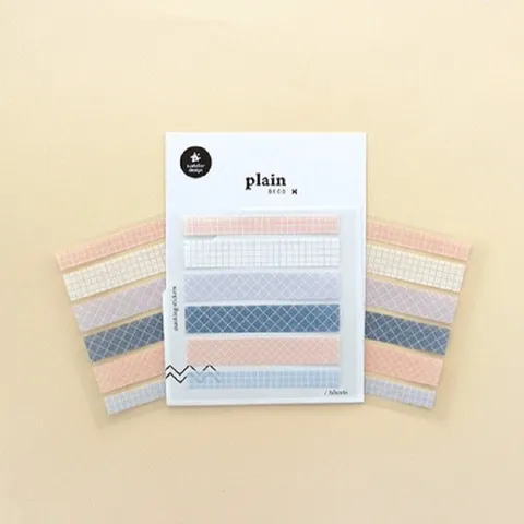 Koreanischer Stil Washi Tape Aufkleber Set Dekorative Gitter Markierungsaufkleber Für Journaling Scrapbooking Schreibwaren