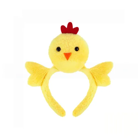 Bandeau de Poussin en Peluche Mignon Cercle de Cheveux Animal Mignon Coiffure Cartoon Accessoires de Fête Cosplay pour Enfants Filles