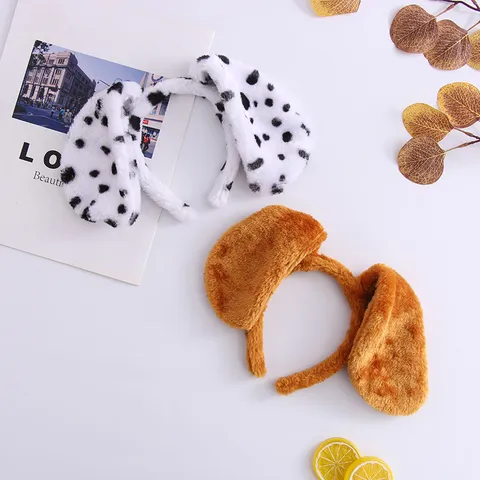 Enfants Mignon Peluche Chien Oreilles Bandeau Animal Anneau De Cheveux Pour Fête Jeu Performance Enfants Accessoires De Cheveux