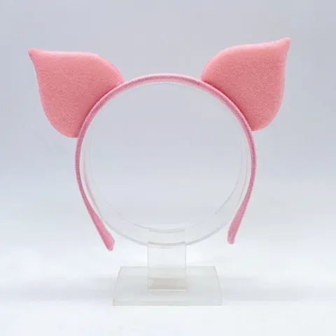 Cute Pink Pig Ears Headband Animal Hair Hoop For Halloween Easter Party Cosplay Costume Performance Hair Accessories