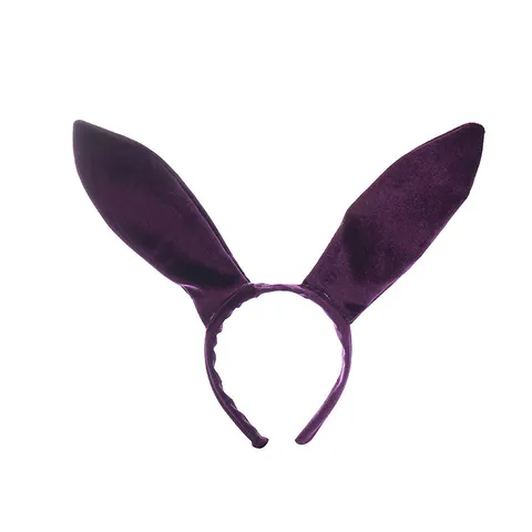Serre-tête Mignon en Velours Oreilles de Lapin Cerceaux de Cheveux Fille Lapin Pour Femmes Fête d'Halloween Accessoires de Cheveux